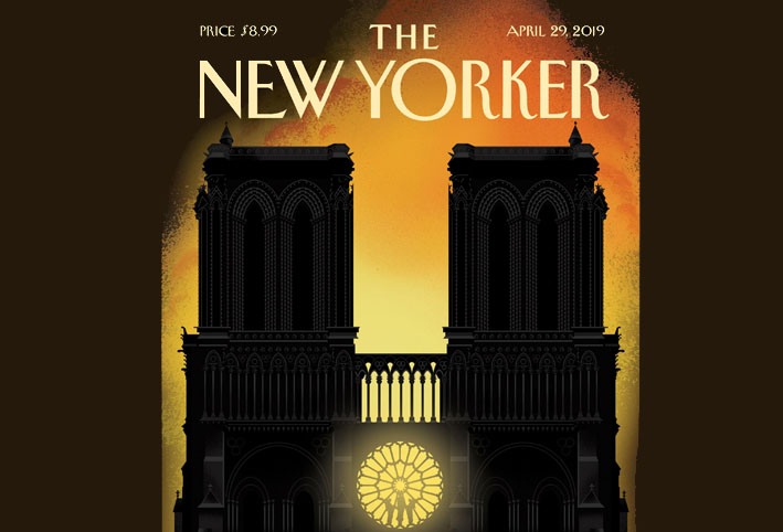 مجلة The New Yorker تنشر غلافاً خاصاً لكاتدرائية نوتردام