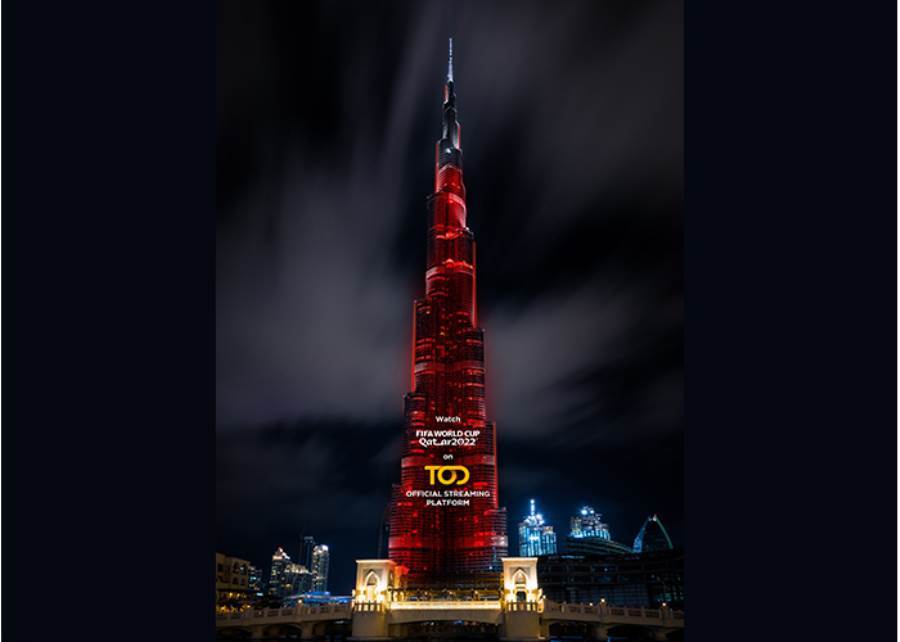 منصة TOD تعلن عن ماركاتها التجارية على برج خليفة